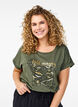 T-shirt à imprimé animal et texte, Thyme W. Wild, Model image number 0