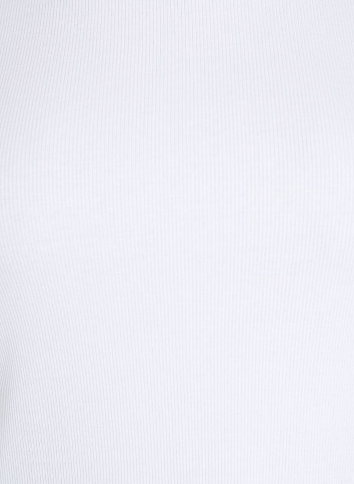 T-shirt basic c&ocirc;tel&eacute; avec col rond, Blanc, Packshot image number 2