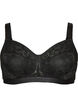 Soutien-gorge sans armatures avec dentelle, Noir, Packshot image number 0