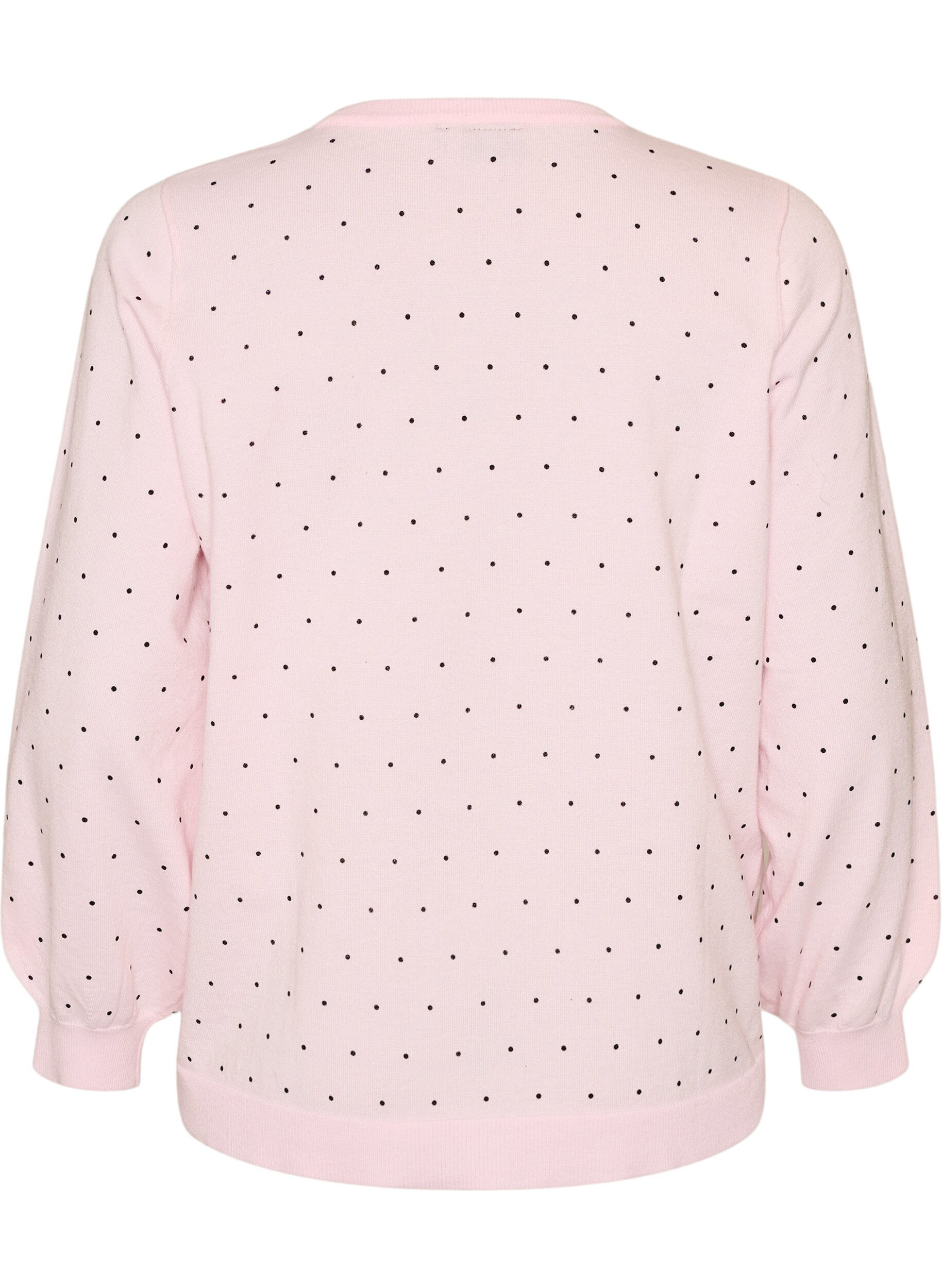 ZizziBlouse en maille &agrave; petits pois, Rose, Packshot image number 1