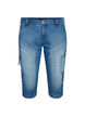 Pantacourt jean slim avec poches, Bleu Clair, Packshot image number 0