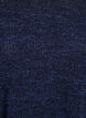 Blouse &agrave; manches longues avec texture, Bleu, Packshot image number 2