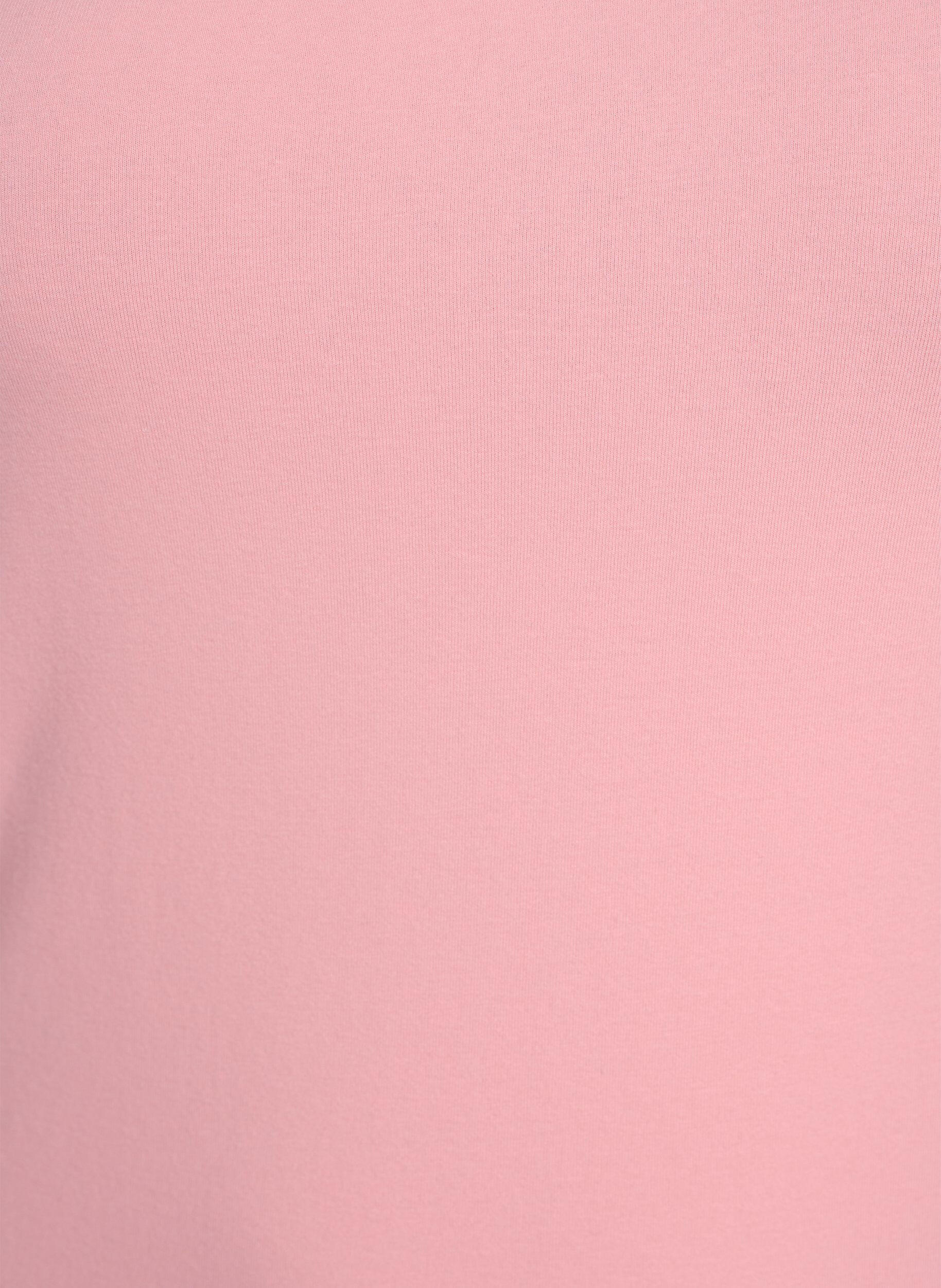 ZizziHaut Basic uni en coton, Rose, Packshot image number 2