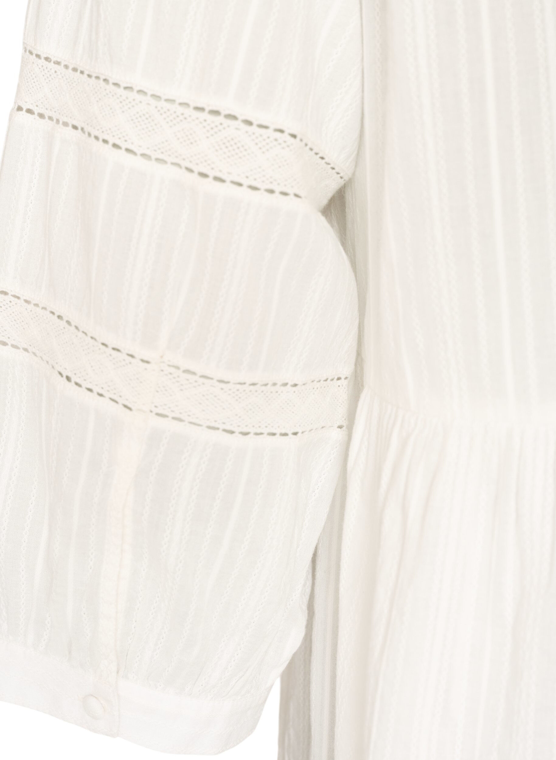 ZizziTunique avec d&eacute;tails en broderie ajour&eacute;e et manches 3/4, Vanille, Packshot image number 3