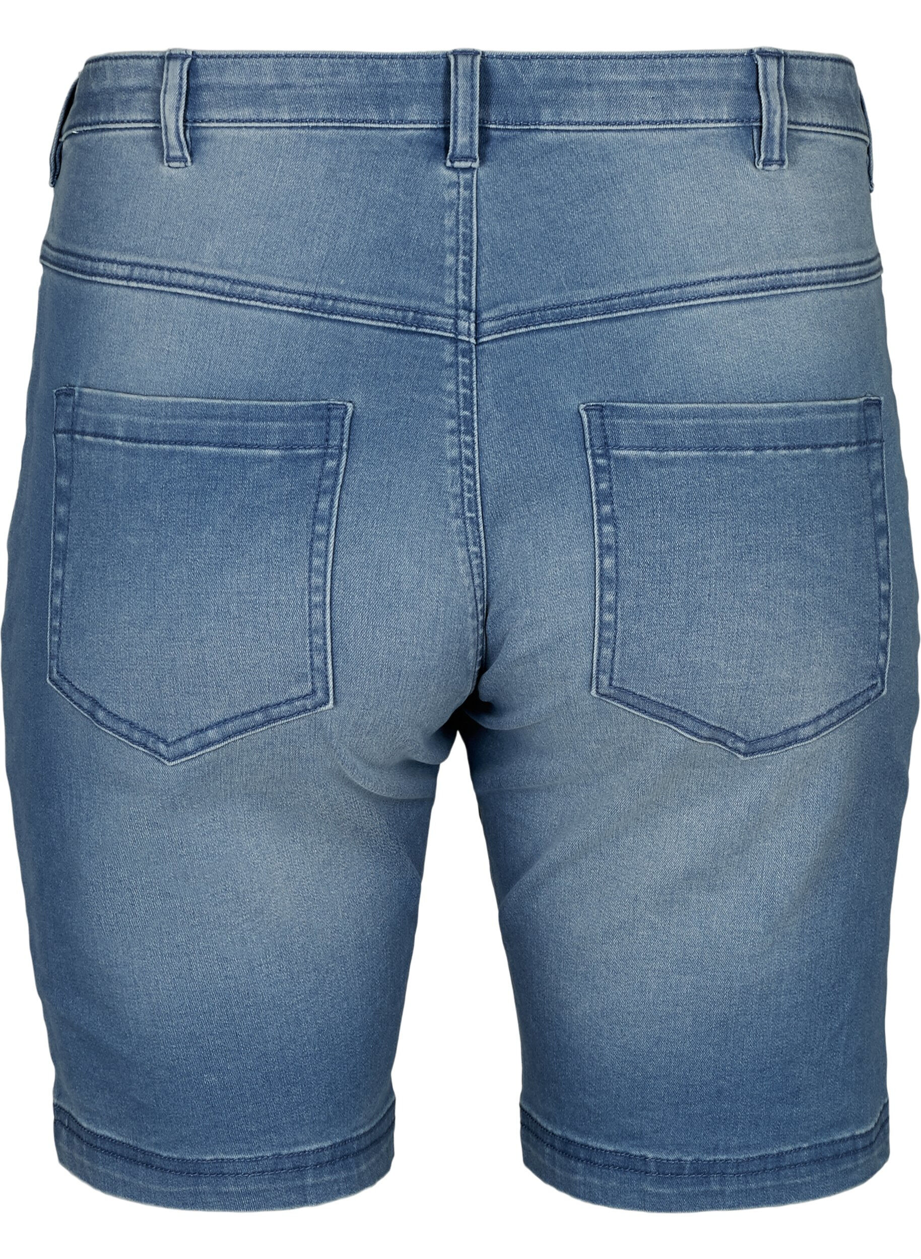 Zizzi Short Emily coupe slim, taille classique, Bleu Clair, Packshot image number 1