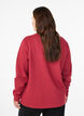 Sweat-shirt &agrave; col ras du cou, Rouge, Model image number 2