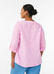 Chemisier en coton avec col en V, Rose, Model image number 2