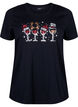 T-shirts de Noël en 100 % coton, Black w. Drinks, Packshot image number 0