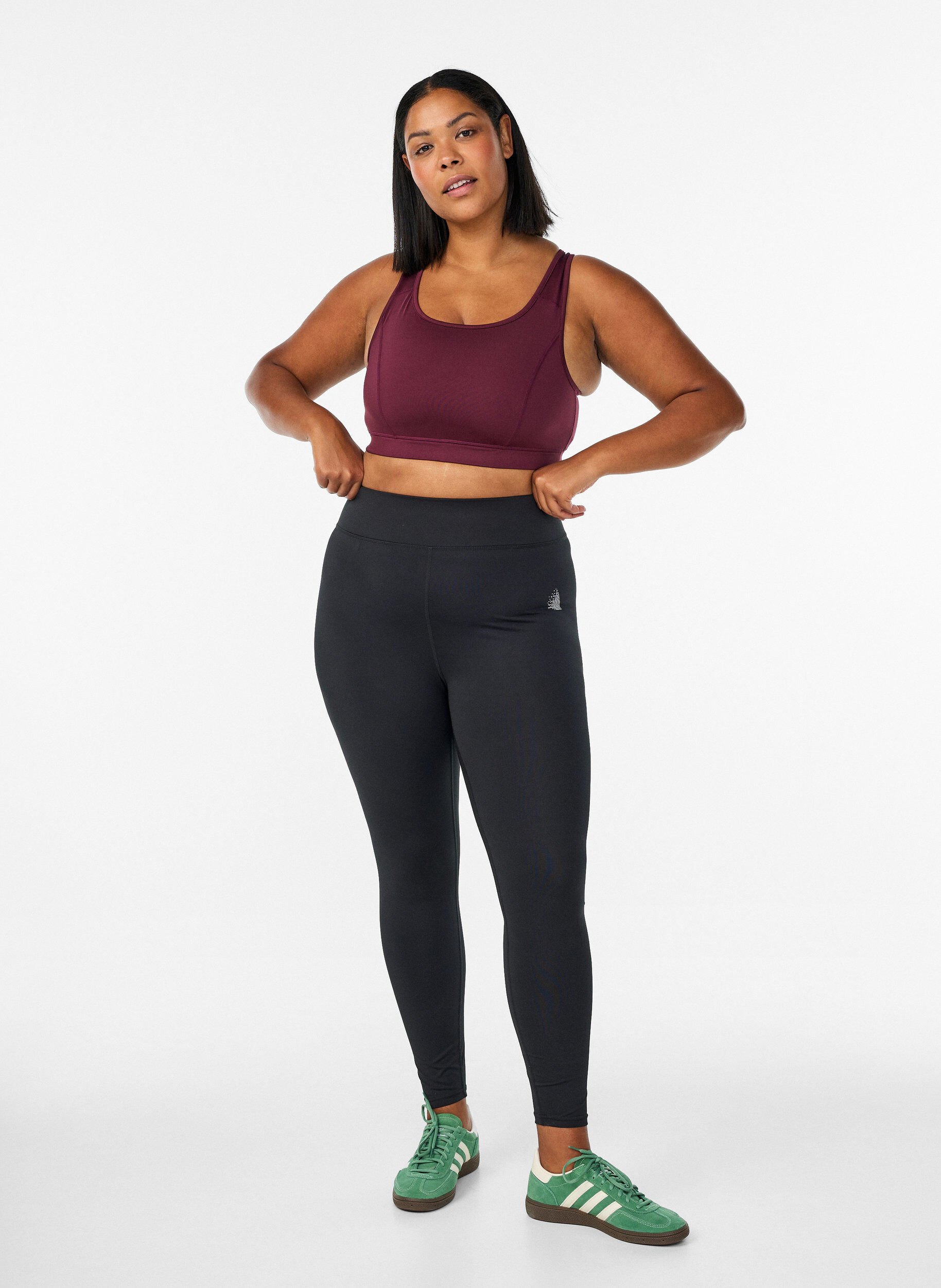 ZizziBrassi&egrave;re de sport avec dos nageur, Bordeaux, Model image number 1