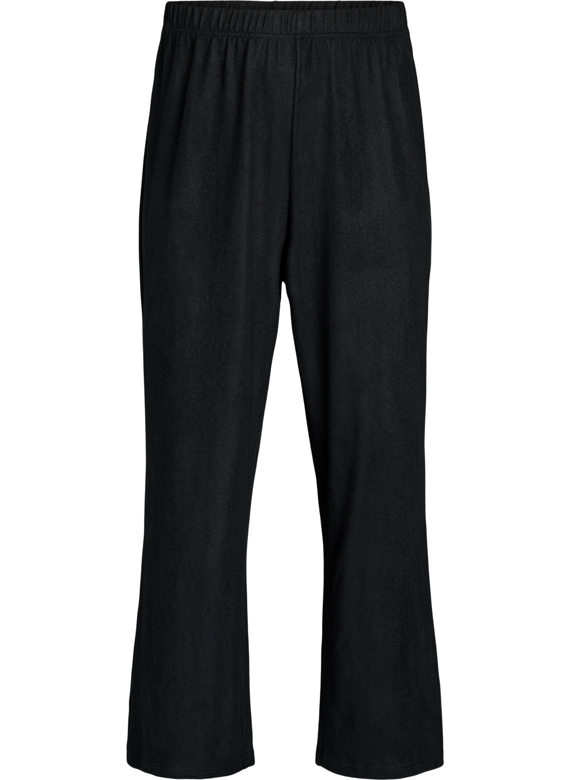 Pantalon ample taille haute en jersey