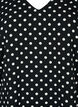 Haut imprimé avec col en V, Black Dot, Packshot image number 2