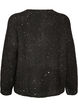 Cardigan avec sequins et boutons, Noir, Packshot image number 1