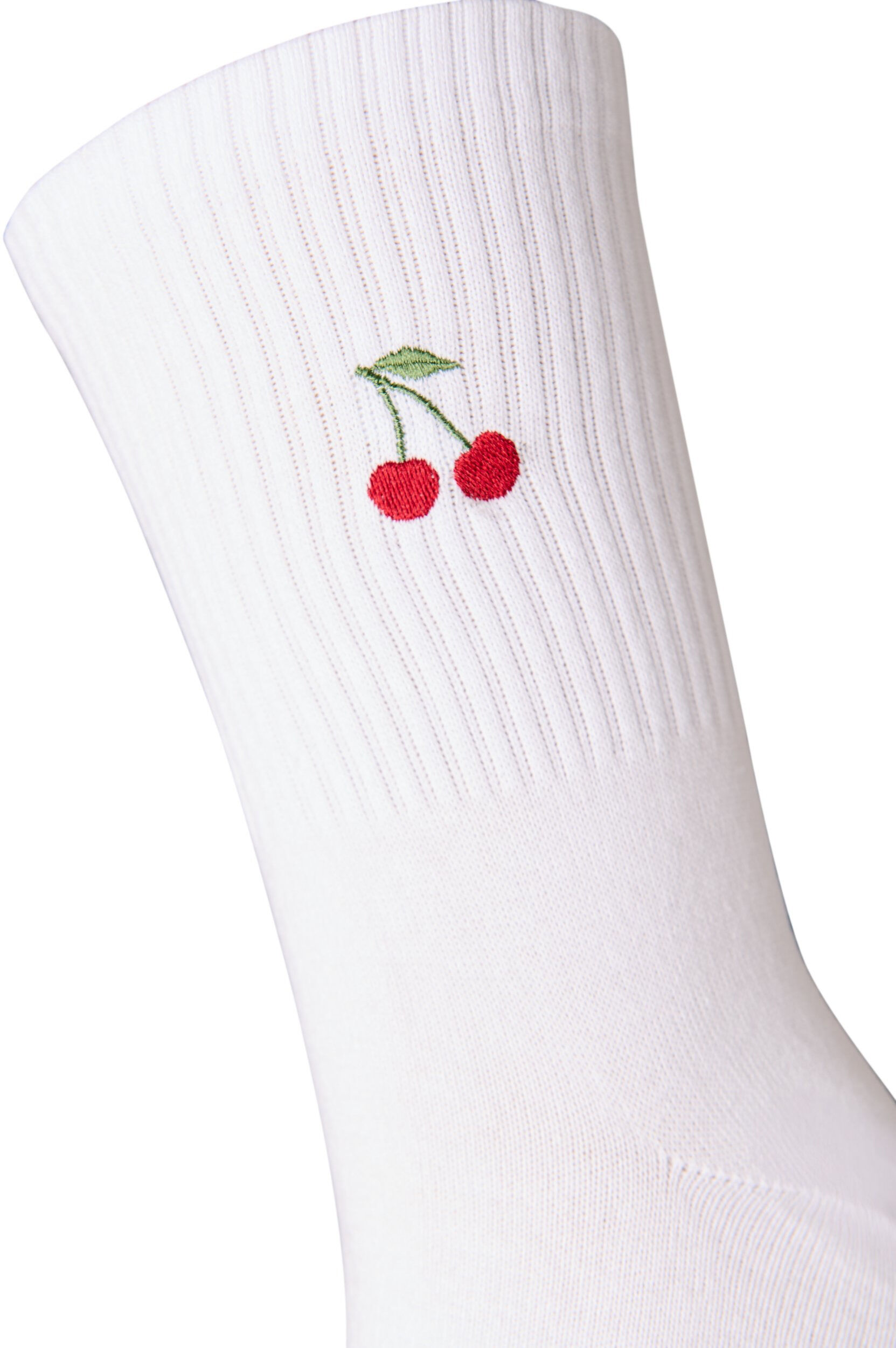 Zizzi Chaussettes en coton &agrave; motifs, Blanc, Packshot image number 2