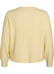 Cardigan en tricot côtelé avec boutons, Jaune clair, Packshot image number 1
