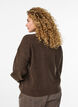 Cardigan en tricot c&ocirc;tel&eacute; avec boutons, Marron, Model image number 2