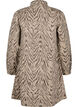 Robe en denim à manches longues avec imprimé zébré, Brown Zebra AOP, Packshot image number 1