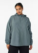 Veste l&eacute;g&egrave;re avec capuche et fermeture &eacute;clair, Vert fonc&eacute;, Model image number 0