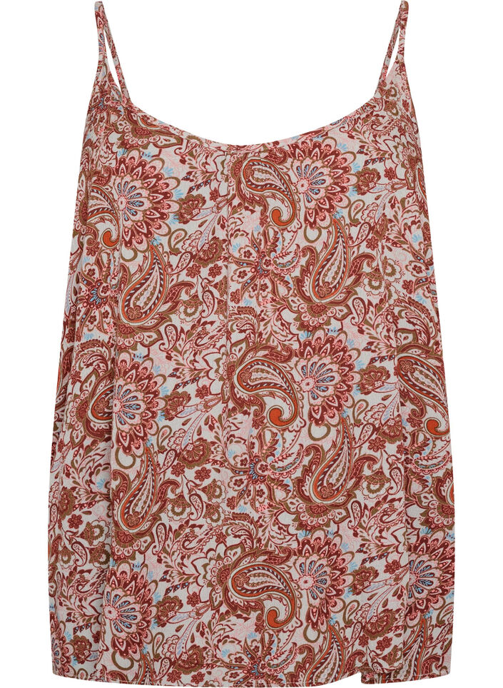 Top &agrave; bretelles en viscose, Rose, Packshot image number 0