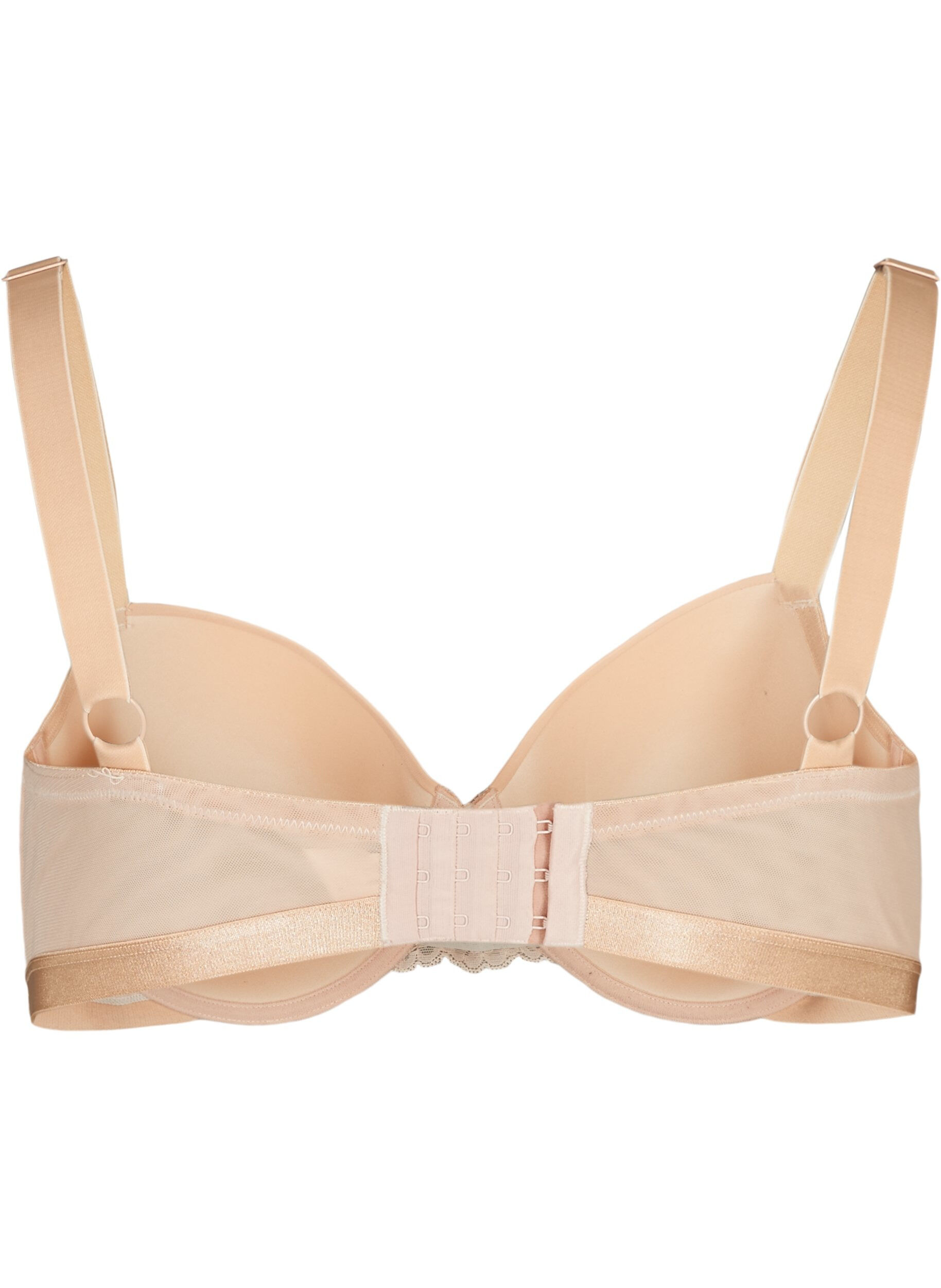 Zizzi Soutien-gorge moul&eacute; avec maille, Beige, Packshot image number 1