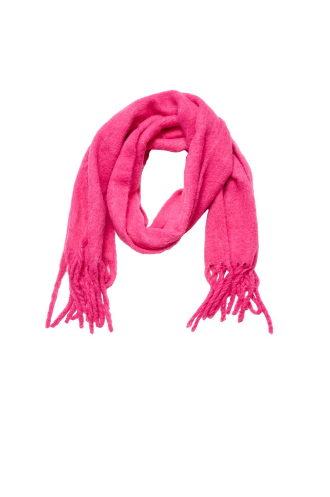 &Eacute;charpe douce &agrave; franges, Rose, Packshot