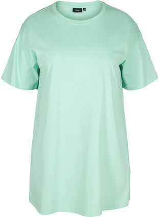 T-shirt long à manches courtes en coton, Lichen, Packshot image number 0