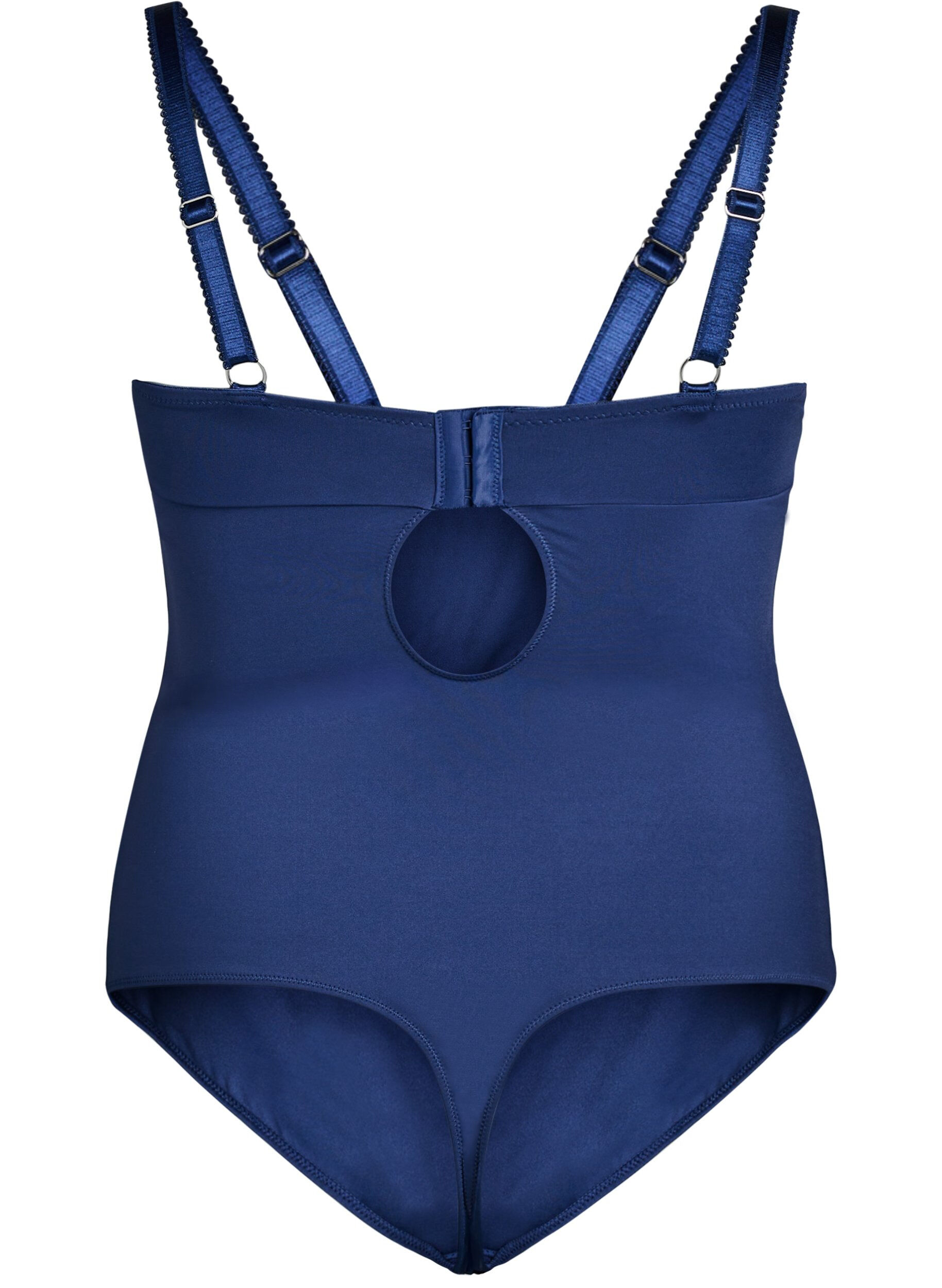 Zizzi Bodystocking avec armatures et dentelle, Bleu, Packshot image number 1