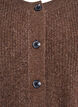 Cardigan en tricot côtelé avec boutons, Marron, Packshot image number 2