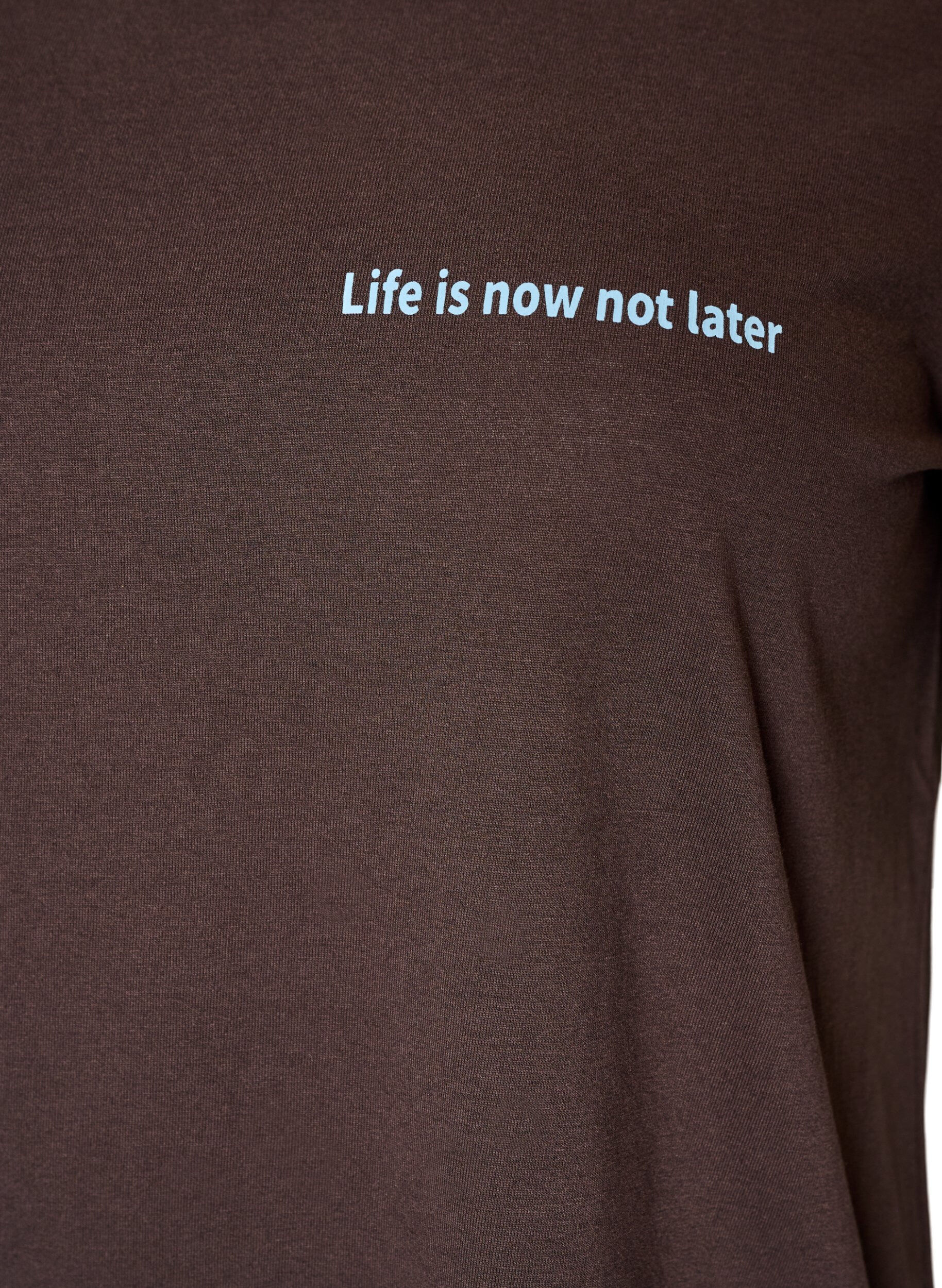 ZizziT-shirt imprim&eacute;, Marron, Packshot image number 2