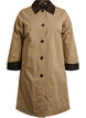 Veste mi-longue avec col en velours c&ocirc;tel&eacute;, Beige, Packshot image number 0