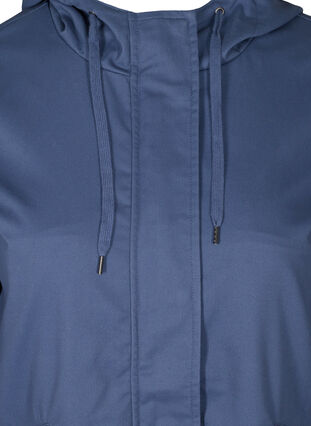 Veste courte avec capuche et poches, Blue Indigo, Packshot image number 2