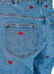 Jeans Mille coupe Mom avec broderies, Bleu Clair, Packshot image number 3