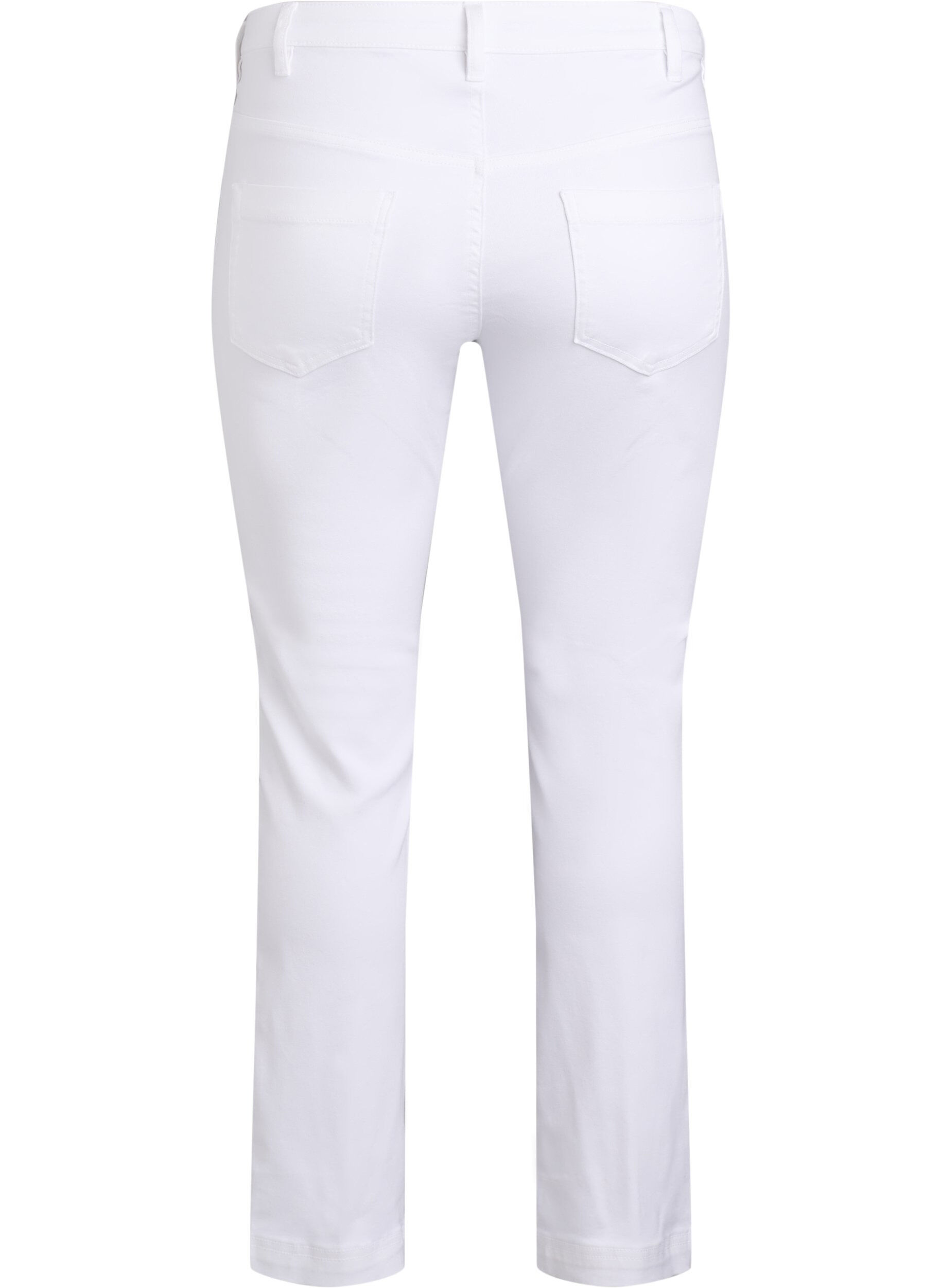 ZizziJeans Emily Slim fit &agrave; taille r&eacute;guli&egrave;re, Blanc, Packshot image number 1