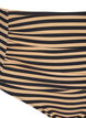 Culotte de bikini taille haute &agrave; rayures, Camel, Packshot image number 2