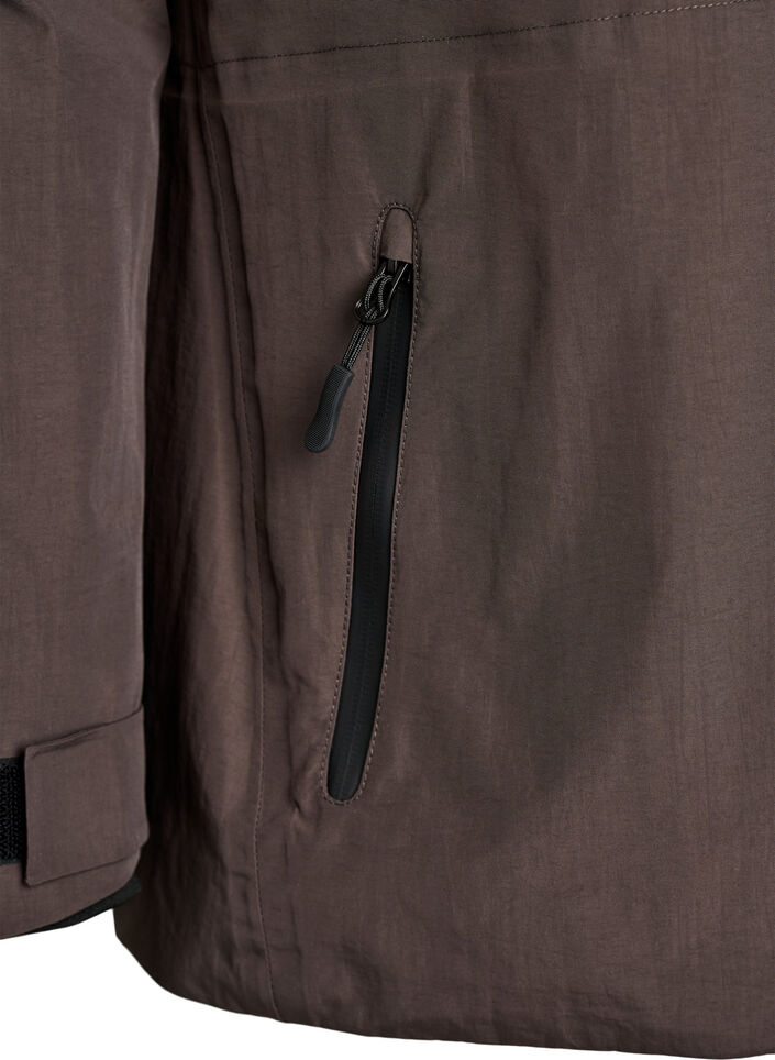 Veste d'hiver imperm&eacute;able avec capuche amovible, Marron, Packshot image number 3