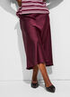 Jupe midi en satin, Bordeaux, Model image number 2