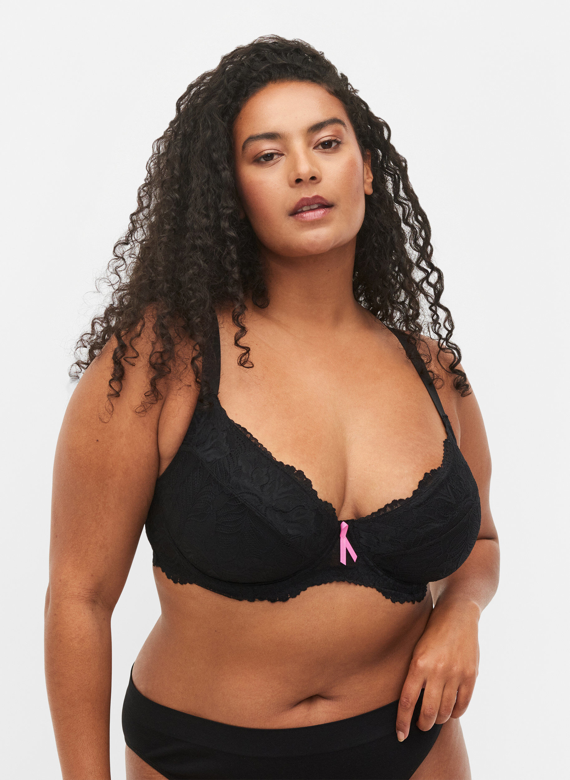 Zizzi Support the breasts - Soutien-gorge &agrave; armatures, Black, Model image number 0