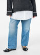 Extension de chemise en 100% coton, Blanc, Model image number 0