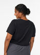 T-shirt imprim&eacute;, Noir, Model image number 2