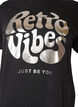 T-shirt graphique en coton bio, Noir, Packshot image number 2
