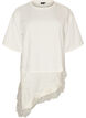 Blouse en jersey avec effet superpos&eacute; et dentelle, Vanille, Packshot image number 0