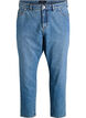 Jean Mille coupe Mom taille haute, Bleu, Packshot image number 0