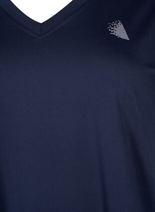 T-shirt de sport avec col en V, Night Sky, Packshot image number 2