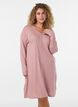 Nuisette en coton biologique avec broderie ajour&eacute;e, Rose, Model image number 0