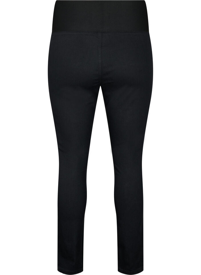 FLASH - Jeggings avec large ceinture élastique, Noir, Packshot image number 1