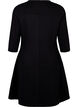 Robe &eacute;vas&eacute;e manches 3/4, Noir, Packshot image number 1