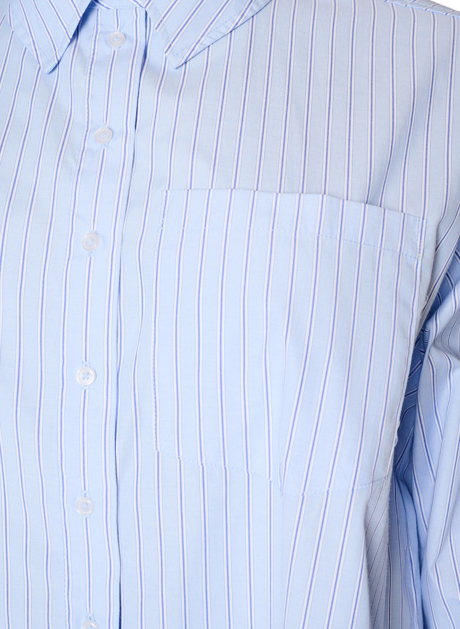 ZizziChemise &agrave; rayures avec des poignets larges, Bleu Clair, Packshot image number 2
