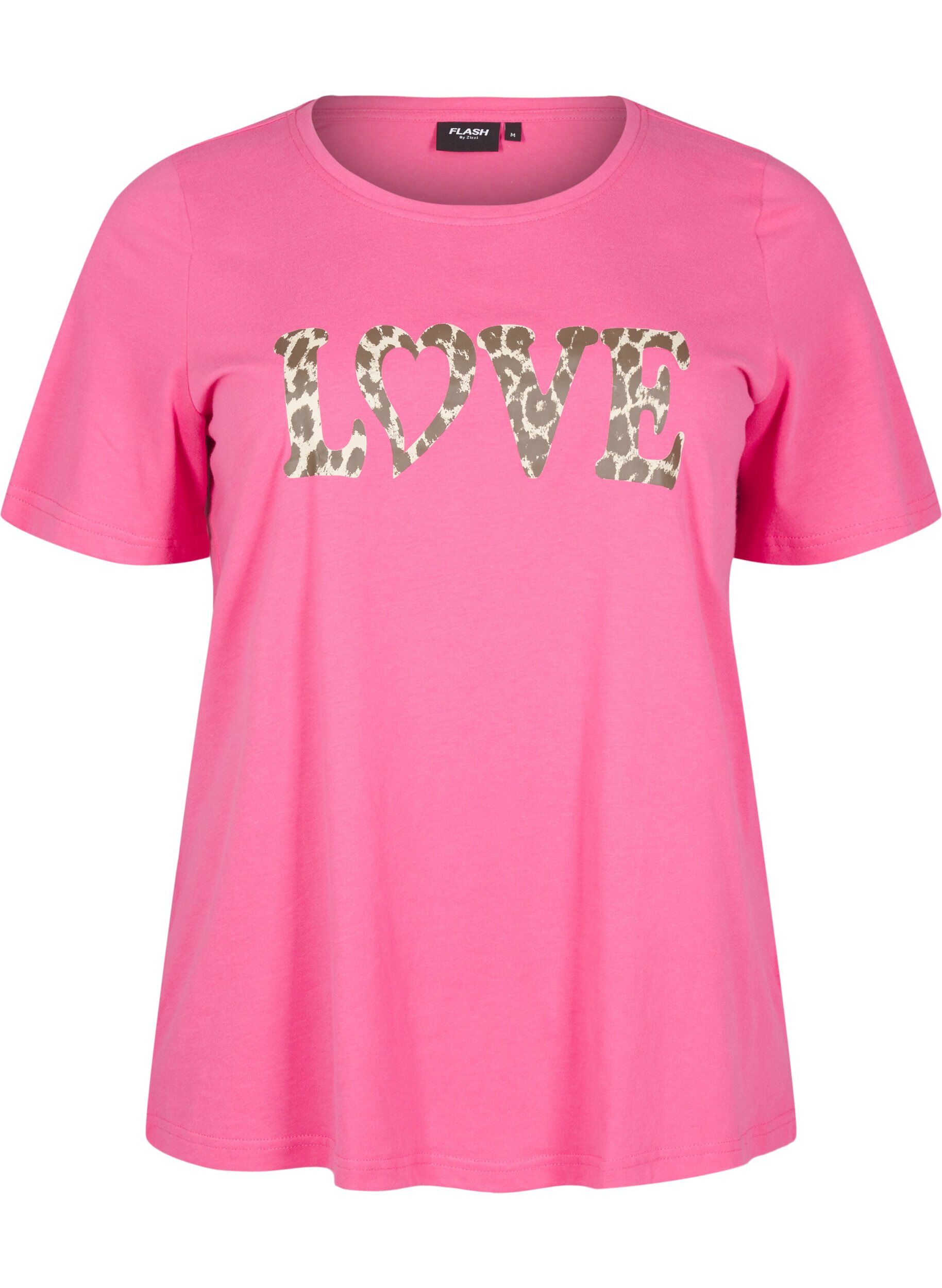 Zizzi FLASH - T-shirt avec motif, Rose, Packshot image number 0