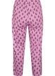 Pantalon de pyjama taille haute en coton, Rose, Packshot image number 1