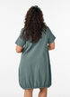 Robe en coton &agrave; manches courtes, Vert fonc&eacute;, Model image number 2