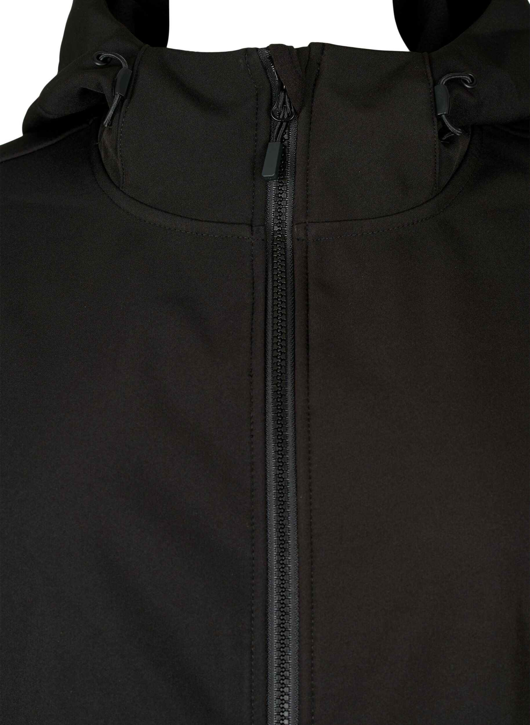 Zizzi  Veste softshell courte avec des poches, Black, Packshot image number 2